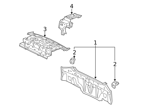 Rear Body for 2008 Toyota Corolla #0