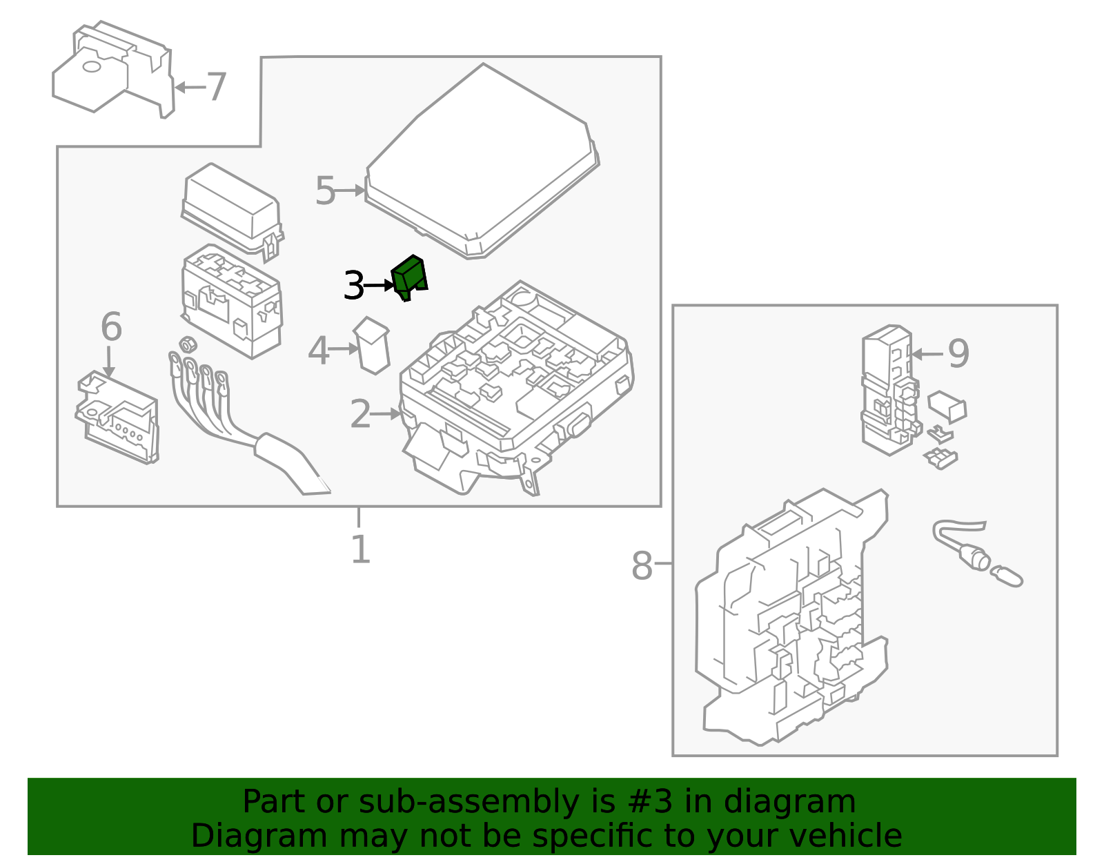 Ms810893 2001-2018 Mitsubishi Fuse MS810879 | Mitsubishi Parts Warehouse ...