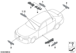 65205A1D604 - : Holder Antenna Door Sill for BMW Image