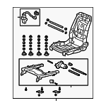 81126TP6A02 - : Seat Frame for Honda: Accord Crosstour, Crosstour Image