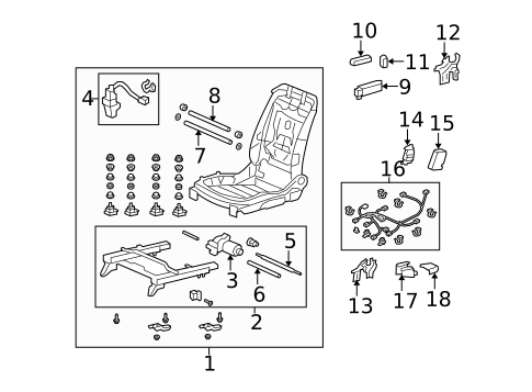 Power Seats for 2010 Honda Accord Crosstour #1