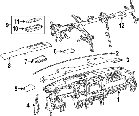 Instrument Panel for 2024 Toyota Sequoia #0