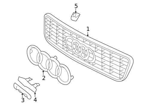 Grille & Components for 2000 Audi TT Quattro #0