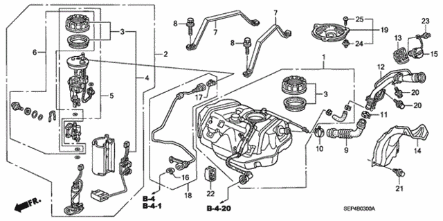 Fuel Tank for 2004 Acura TL #0