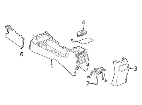 Center Console for 2025 Toyota Corolla #0