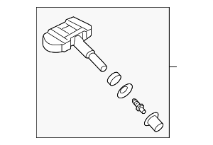 52933A5000 - : Tire Pressure Monitoring System (TPMS) Sensor for Hyundai Image