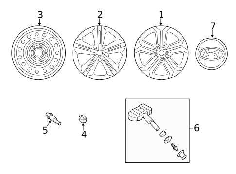 Wheels for 2017 Hyundai Santa Fe #0