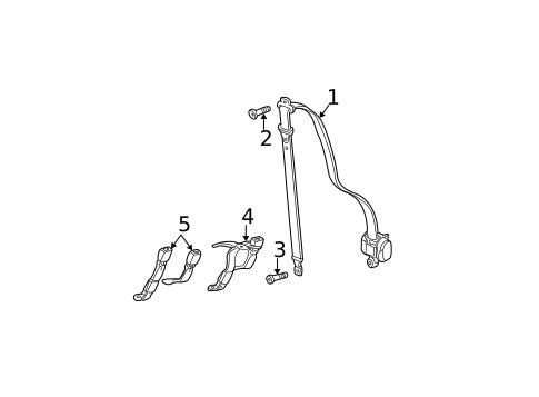 Rear Seat Belts for 2001 Chevrolet Tahoe #0