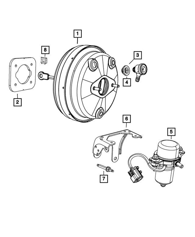 « 68067673AA – Brakes : Servofrein/tablier Joint pour Mopar Image »