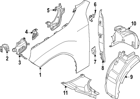 Fender & Components for 2025 BMW X3 #0
