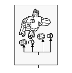 5GM955711B - Body: Wiper Motor Assembly for Volkswagen: Atlas, Golf, Golf Alltrack, Golf SportWagen, Taos, Tiguan Image