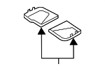 928713S001 - Electrical: Dome Light Lens for Hyundai Image