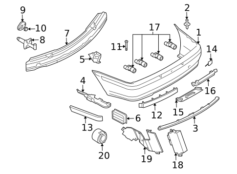 Bumper & Components - Rear for 2003 BMW 325xi #3