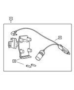 82205914 - Mopar Accessories - Component Parts: Cellular Phone Mounting Kit for Chrysler: Town &amp; Country, Voyager | Dodge: Caravan, Grand Caravan Image