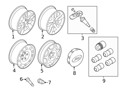 Wheels for 2012 Ford Edge #3