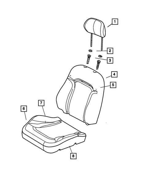 Front Seats and Attaching Parts for 2003 Jeep Liberty #1
