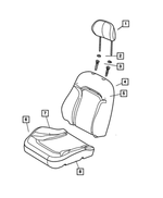 XP741L5AA - Interior Trim: Front Headrest for Jeep: Liberty Image