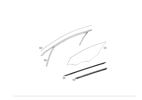 Front Door Windows for 2021 Mercedes-Benz A 35 AMG&reg; #0