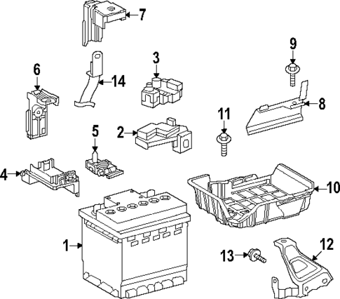 Battery for 2024 Toyota Corolla #1