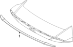 87210IB000EB - Body: Rear Spoiler for Hyundai Image