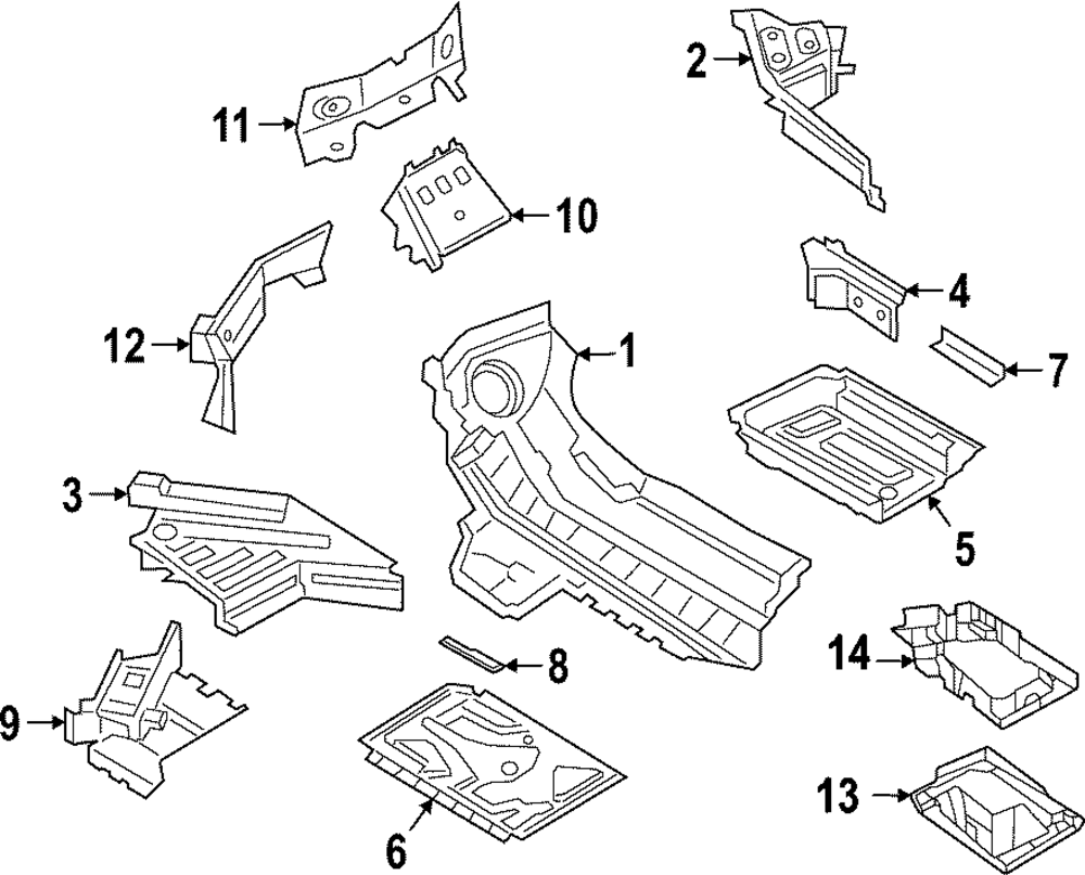 Dashboard Panel Bracket - Porsche (9Y0-804-677-Y-GRV)