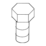 9CE600620 - : License Frame Bolt for Mazda Image