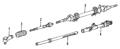 Steering Gear & Linkage for 1997 Ford Aspire #2