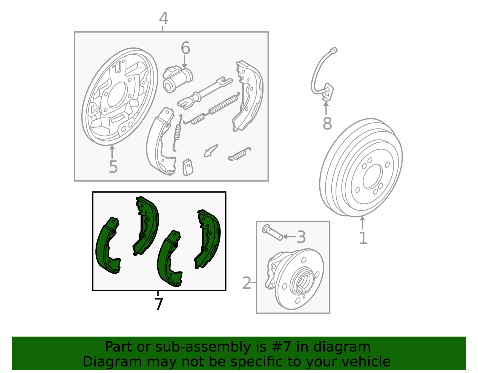 花syou 58305-1GA00 - Brake Shoes Kia.Parts Store