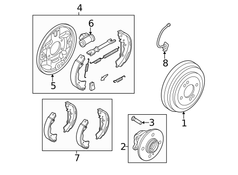 Brake Components for 2006 Kia Rio5 #1