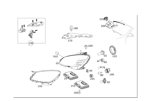 Front Illumination for 2013 Mercedes-Benz C250 #0