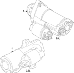 PR3Z11002B - : 2024 Ford Mustang - Starter for Ford: Mustang Image