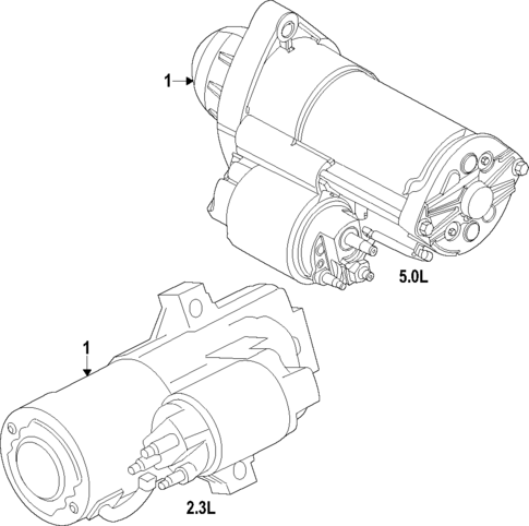 Starter for 2024 Ford Mustang #0