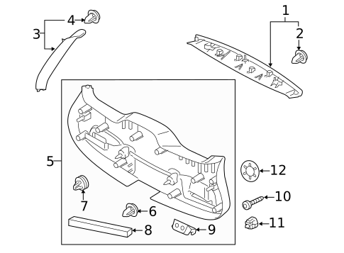 Interior Trim for 2018 Volvo V60 #0