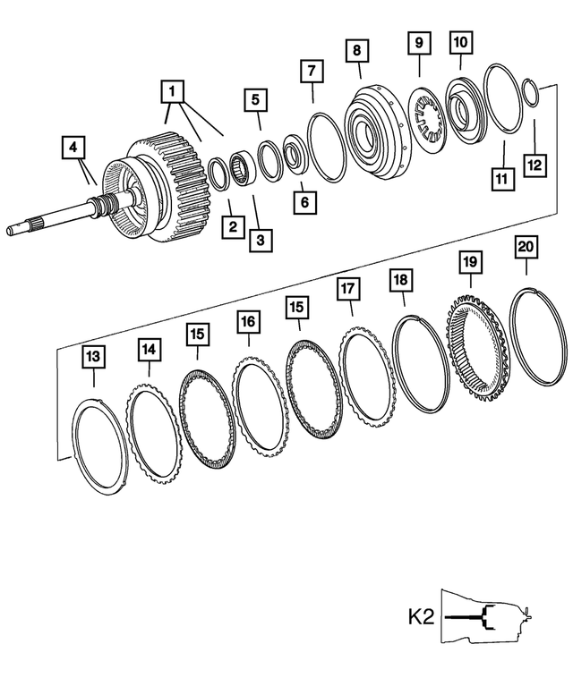 52108127AA - Automatic Transmission 5 Speed [DGJ]: Transmission Seal for Mopar Image