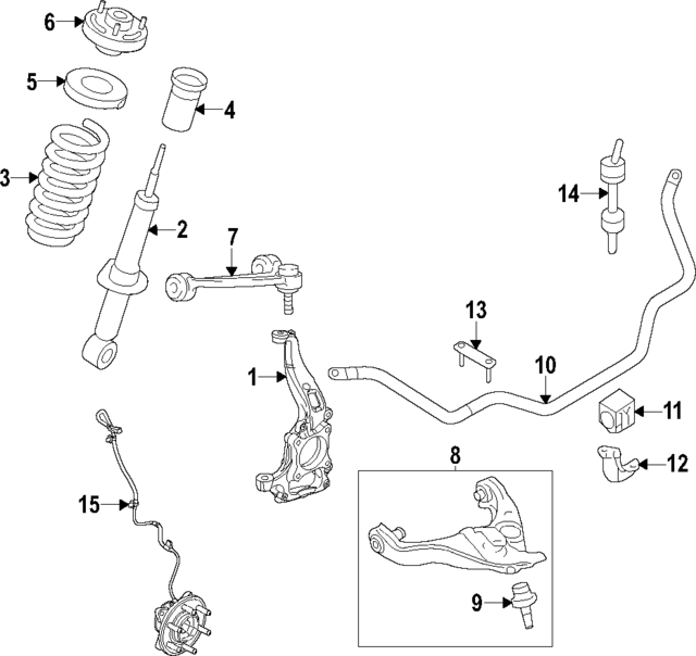 ML3Z3050C - : Upper Ball Joint for Ford: Expedition, Ranger | Lincoln: Navigator Image