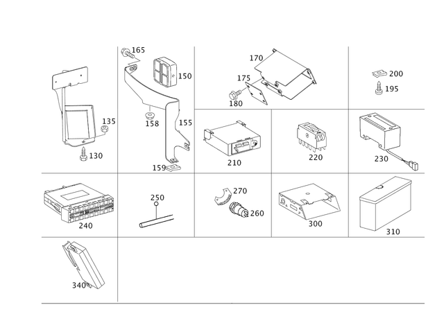 2038206026 - Electrical System: Control Unit for Mercedes-Benz: C230, C240, C280, C32 AMG, C320, C350, C55 AMG Image image