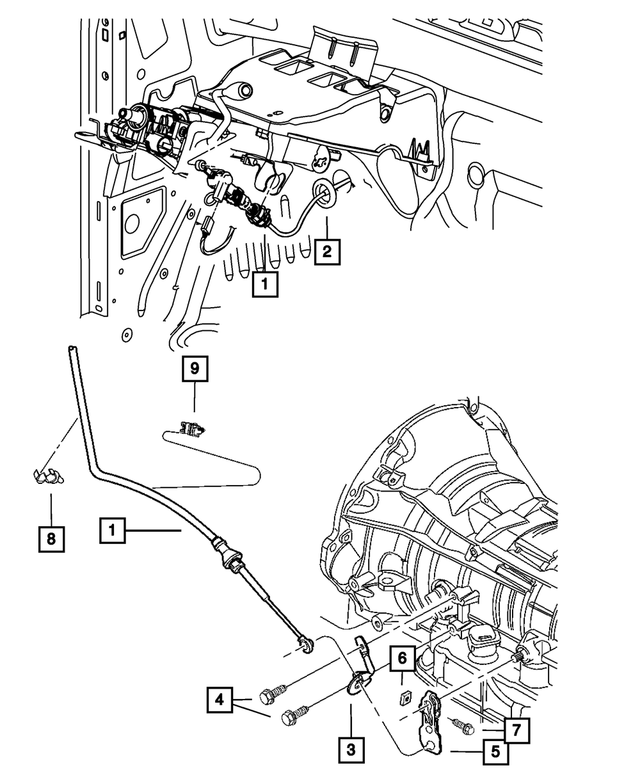 6511861AA - 545RFE; 5-Speed; Automatic Transmission: Nut for Mopar Image