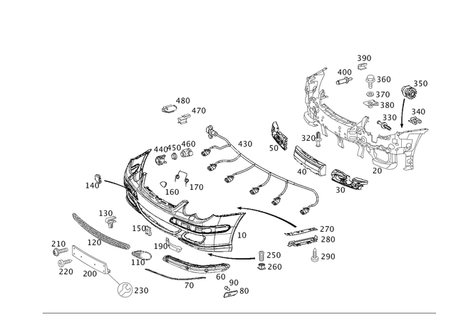 2038854725 - Attachment Parts: Trim for Mercedes-Benz Image image