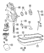 6100293 - Engine 3.8L Six Cylinder: Hex Head Bolt And Coned Washer for Mopar Image