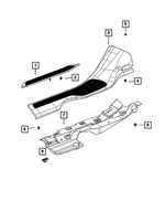 7BH53TX7AD - Interior Trim: Body Side Sill, Left for Jeep: Grand Cherokee L Image