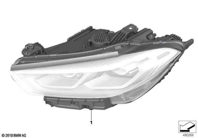 63118085134 - Lighting: Headlight, Laser Light, Right for BMW: M8 Image