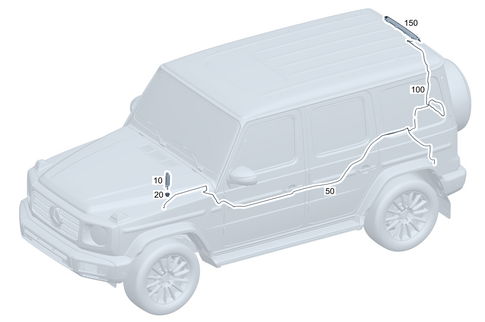 Rear Window Washer System for 2008 Mercedes-Benz G500 #0