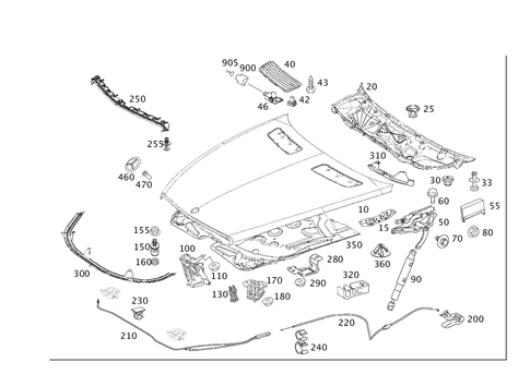 Engine Hood for 2014 Mercedes-Benz CL550 #0