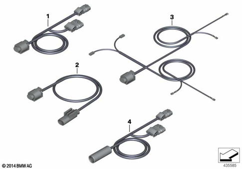 Auxiliary Cable for 2008 BMW-Motorrad HP2 Megamoto #0