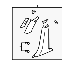 20922007 - Body: Lower Center Pillar Trim for GM Image image