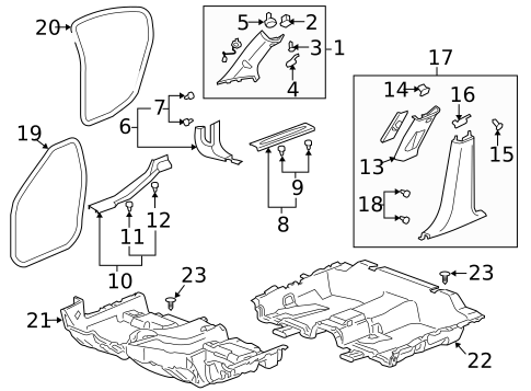 Interior Trim - Pillars for 2011 Buick Lucerne #0
