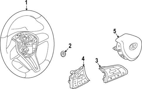 Steering Wheel & Trim for 2025 INFINITI QX55 #0