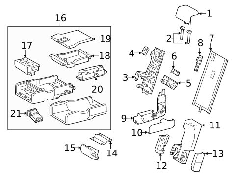 Second Row Seats for 2016 Lexus RX450h #0