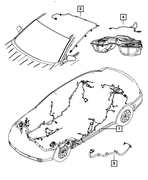 Wiring-Body and Accessories for 2013 Dodge Avenger #1
