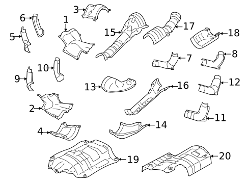 Heat Shields for 2024 Subaru Outback #0